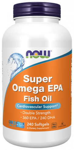 NOW Super omega EPA, Супер Омега ЭПК, 240 капсул