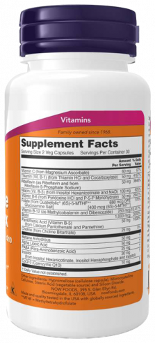 NOW Co-Enzyme B-Complex, Ко-Энзим В-комплекс, 60 капсул