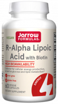 Jarrow Formulas R-Alpha Lipoic Acid + Biotin, R-альфа-липоевая кислота + Биотин, 60 капсул