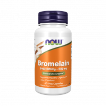 NOW Bromelain 2400 GDU/g-500 mg, 60 капсул