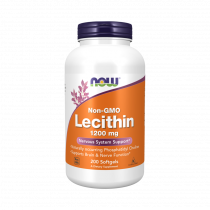 NOW Lecithin 1200 mg, Лецитин 1200 мг, 200 капсул