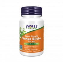 NOW Ginkgo Biloba, Гинкго Плюс, 50 капсул