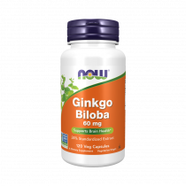 NOW Ginkgo Biloba, Гинкго Плюс, 120 капсул